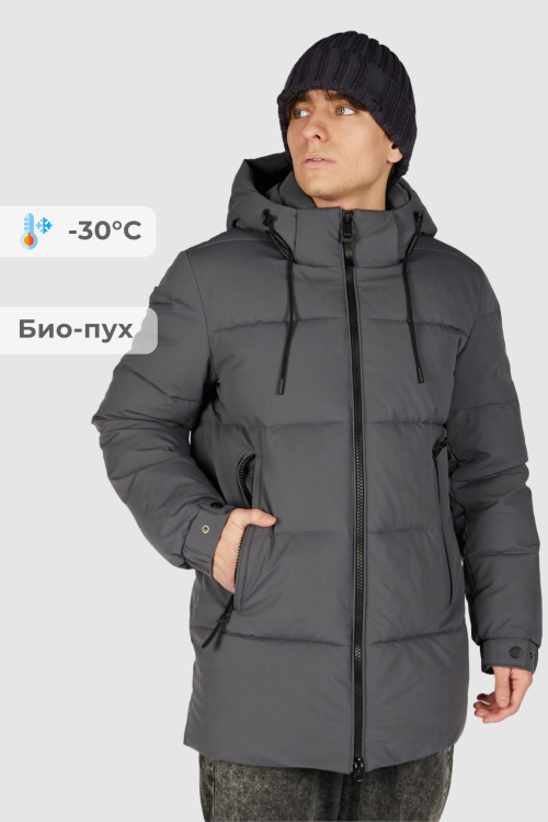 Пальто зимнее B-PLT36522 Miasin (Серый, 140-170)