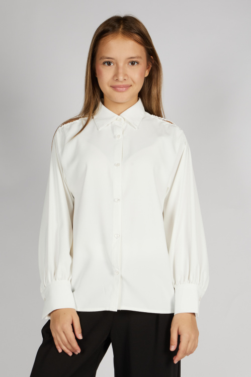 Блузка G-SH26246 Miasin (Молочный, 134-140-146-152-158-164 (1-1-1-2-2-2) / 9 шт.)