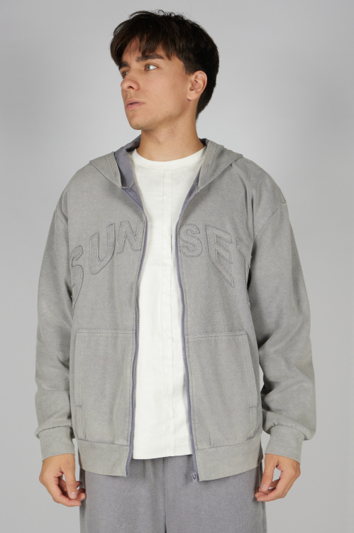 Толстовка на молнии B-HDZ36038 Miasin (Серый, 140)