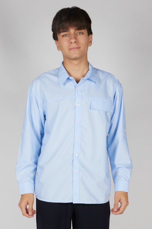 Рубашка B-SH36221 Miasin (Голубой, 140-170 (6 шт.))