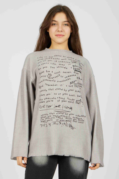 Лонгслив (Серый, 140)