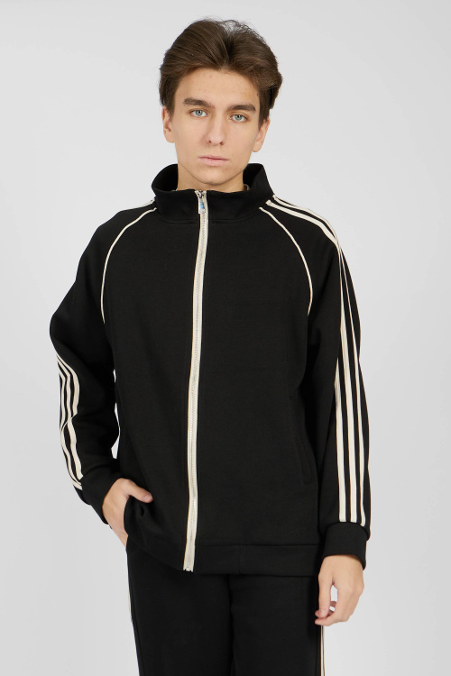 Толстовканамолнии B-HDZ34472A (Черный, 140)