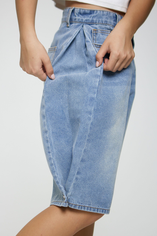 Шорты B-JN35181 (Джинсовый, 140)