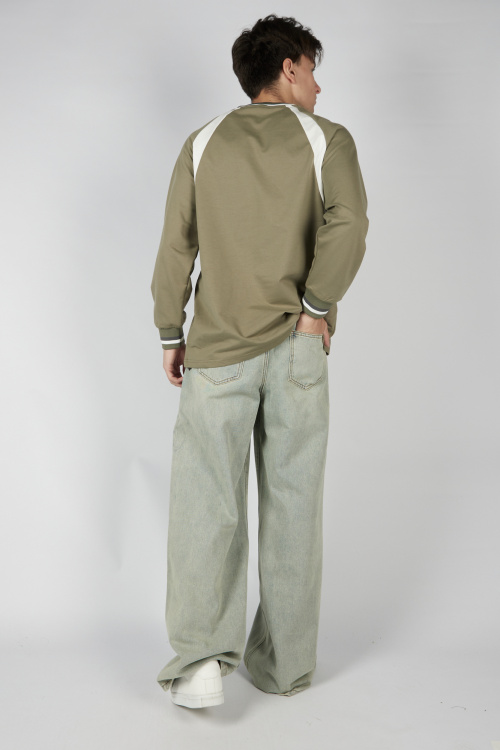 Джинсы B-JN36005 Miasin (джинс. беж-синий, 140-170)