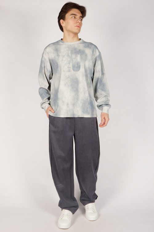 Лонгслив B-SW36472 Miasin (бело-серый, 140-170)