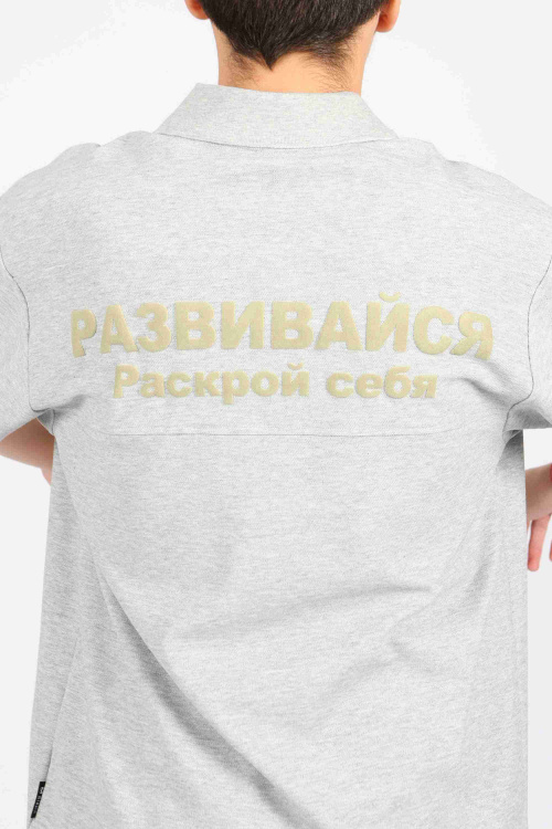Поло B-PL34418S (серый, 176) Miasin
