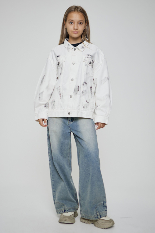 Джинсы B-JN35159 (Джинсовый, 140)