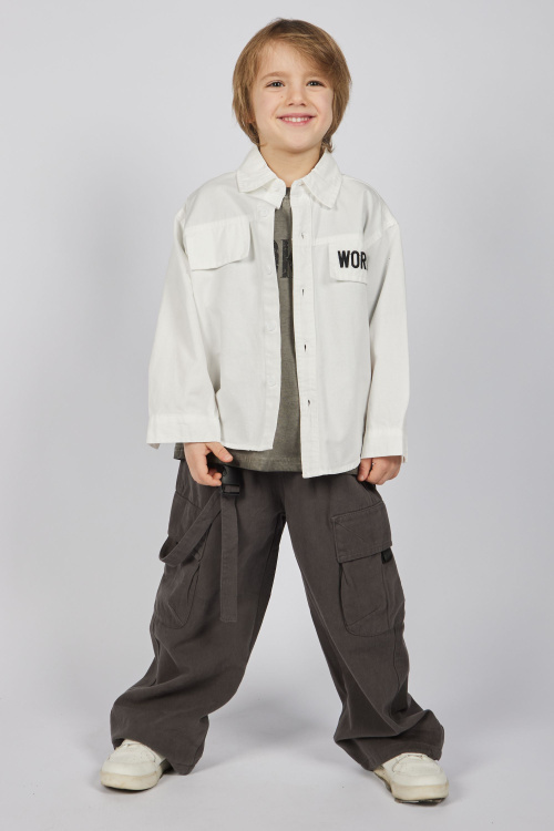 Брюки G-TR25481 (Серый, 104-128)