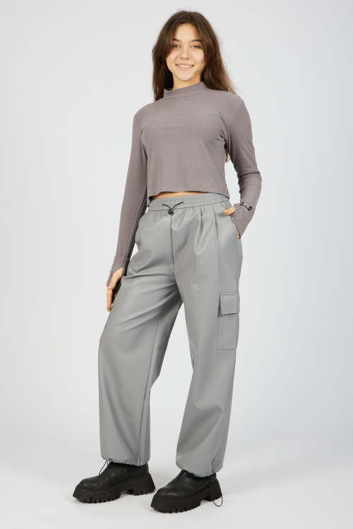 Лонгслив (Серый, 164)