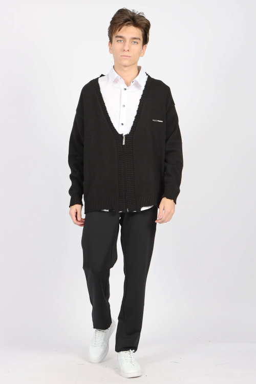 Кардиган B-CRD34441 (Черный, 140-158)