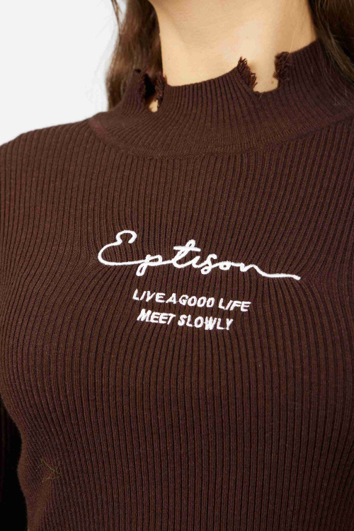 Лонгслив (Коричневый, 164)