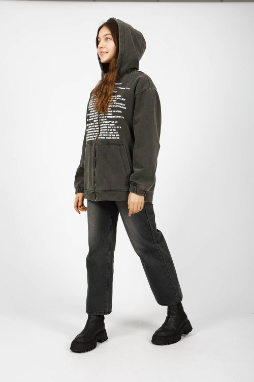 Толстовка на молнии (Черный, 170)