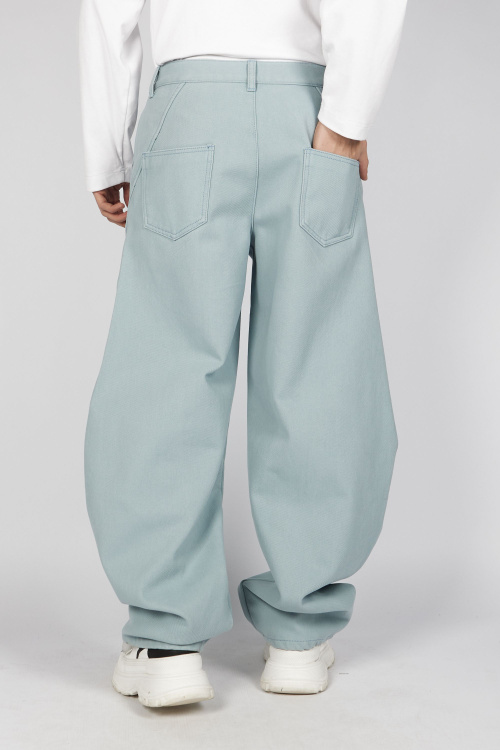 Брюки B-TR35407 (джин. синий, 140-170)