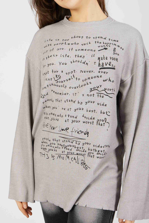 Лонгслив (Серый, 170)