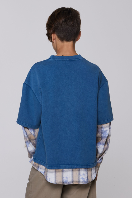 Джемпер B-SW35140 (Джинс. синий, 158)