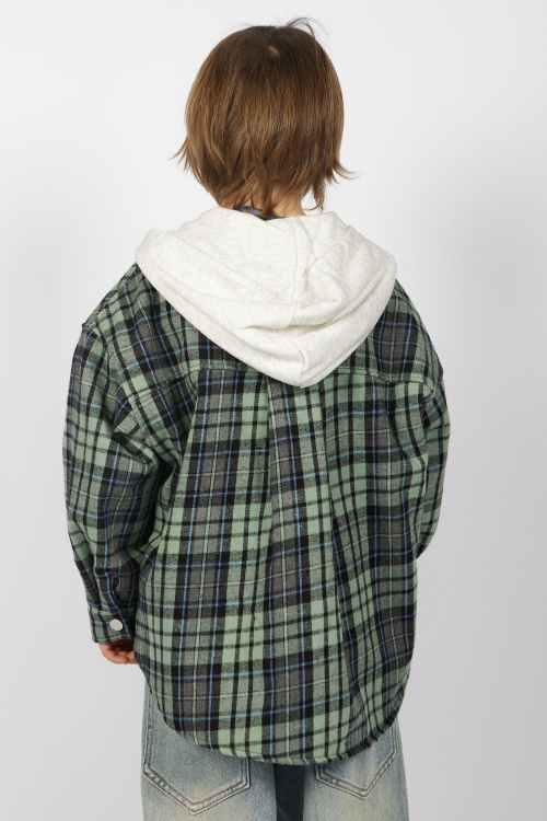 Рубашка B-JCK35495 Miasin (голубой в клетку, 116)