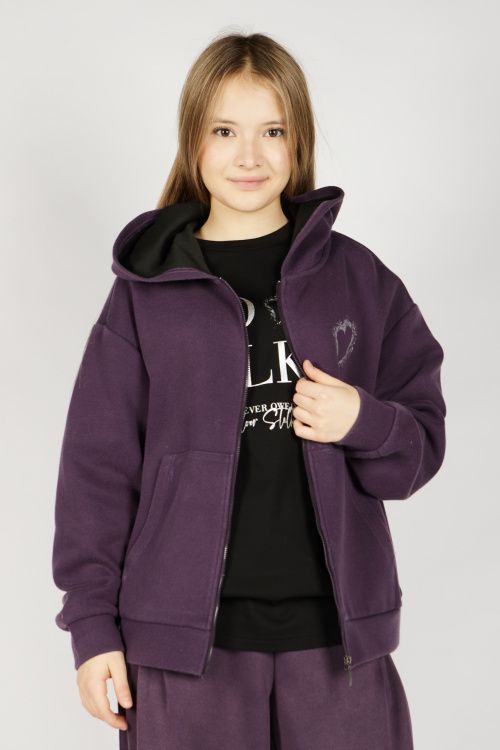 Толстовка на молнии G-HDZ26444 Miasin (темно-фиолетовый, 134-164)