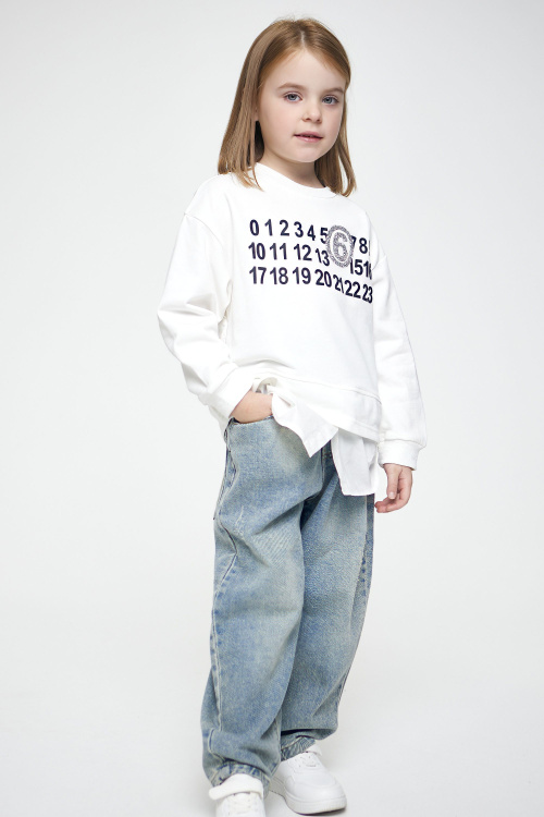 Джинсы B-JN35188 (Джинсовый, 134)