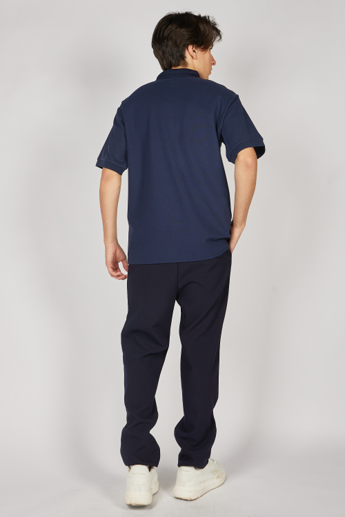 Поло B-PL34439S-25 (Синий, 176)