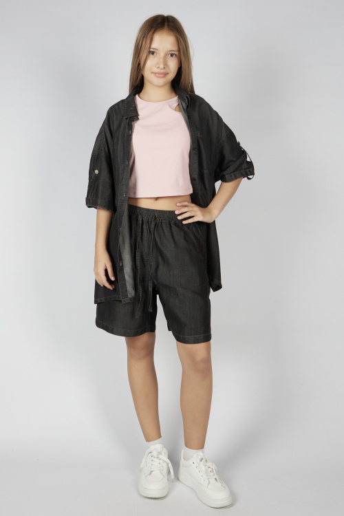 Шорты G-JN26098 Miasin (джинс. черный, 134)