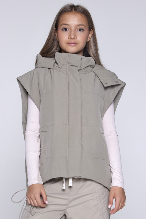 Жилет B-VST35120 (Темно-бежевый, 140-170)