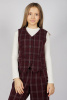 Жилет G-VST25402G (красный в клетку, 134-164)