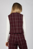 Жилет G-VST25402G (красный в клетку, 134-164)