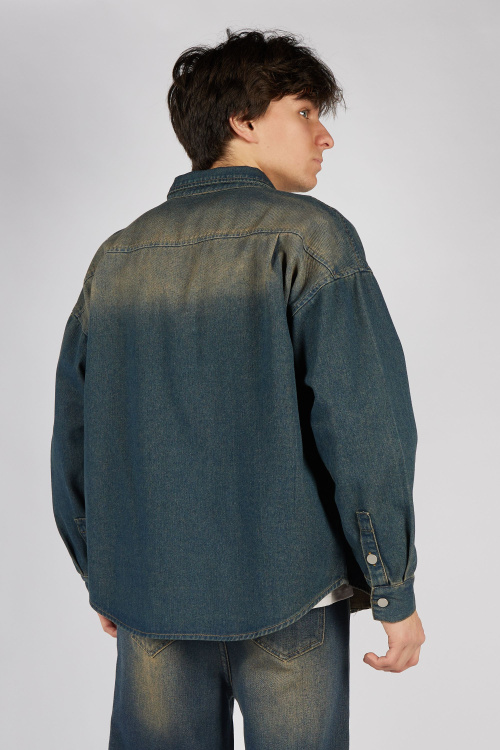 Рубашка B-SH35412 Miasin (джин. синий, 140)