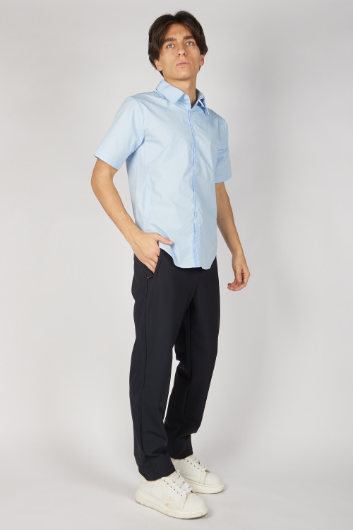 Рубашка B-SH35217S (Голубой, 140-170)