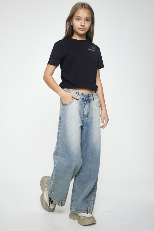 Джинсы B-JN35159 (Джинсовый, 140)