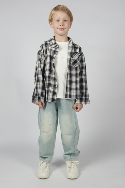 Рубашка B-SH36145 Miasin (черно-белый, 140)