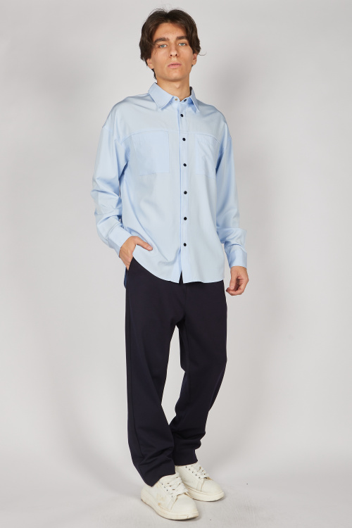 Рубашка B-SH35230 (Голубой, 176)