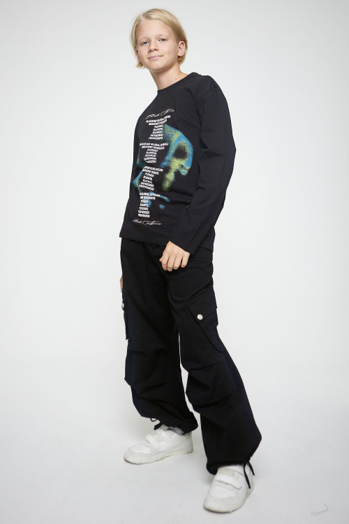 Лонгслив B-SW35119 (черный, 158)