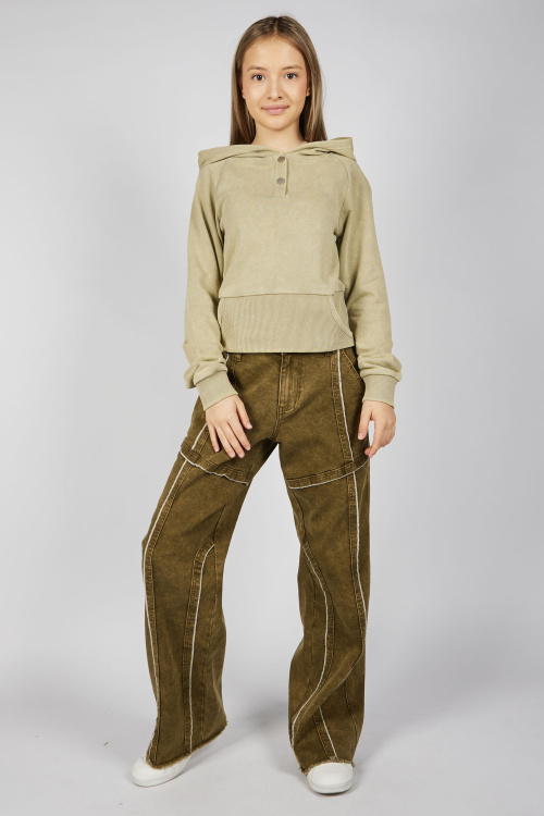 Худи G-HD25454 (хаки, 134-164)