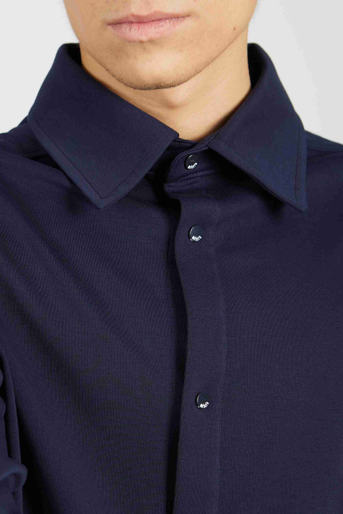 Рубашка(Маркировка) B-SH34408 (Синий, 158)