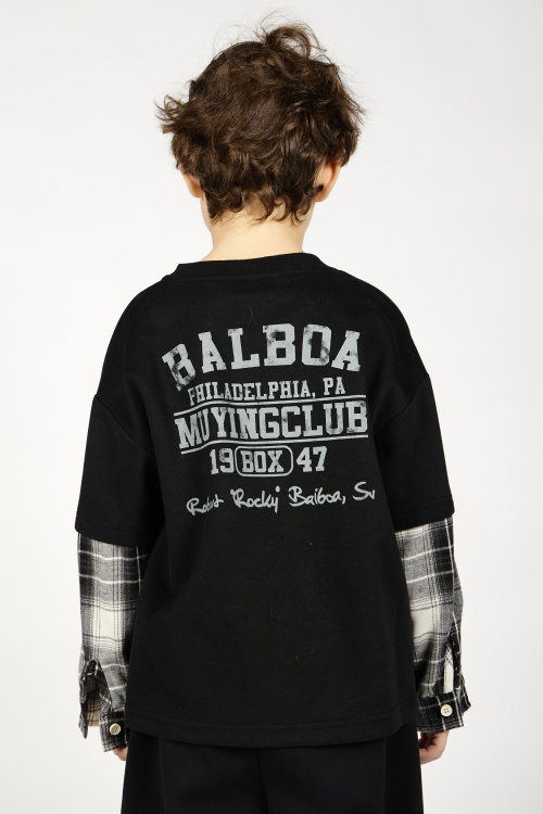 Лонгслив B-SW36418 Miasin (Черный, 100-140)