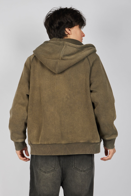 Толстовка на молнии B-HDZ35456 Miasin (хаки, 152)