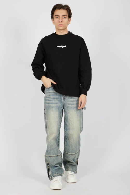 Лонгслив (Черный, 146)