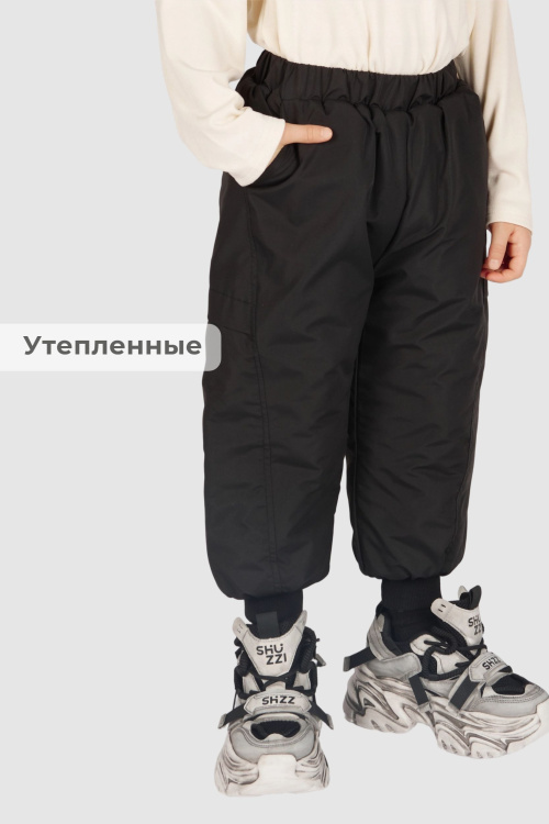 Брюки на синтепоне B-TR36417 Miasin (Черный, 100-140)