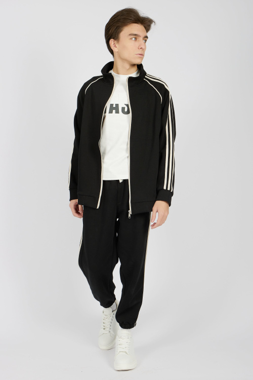 Толстовканамолнии B-HDZ34472A (Черный, 140)