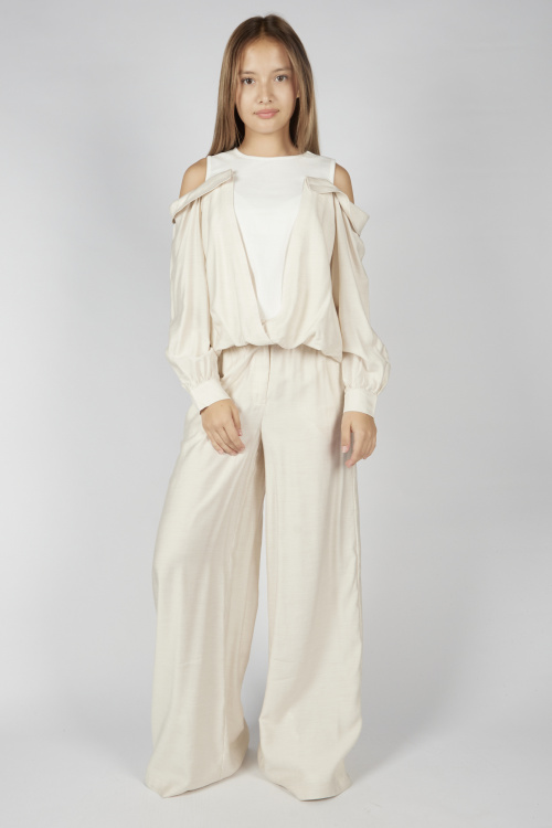 Блузка G-SH26089 Miasin (Бежевый, 134-164)