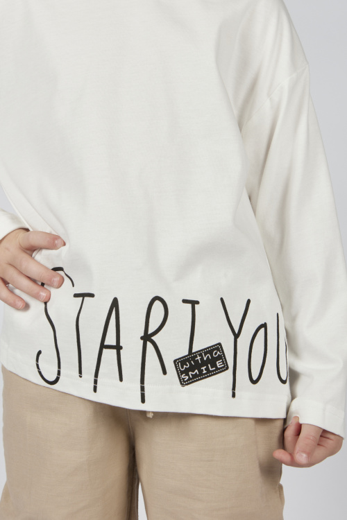 Лонгслив B-SW36160 Miasin (Белый, 140)