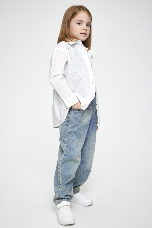 Джинсы B-JN35188 (Джинсовый, 134)