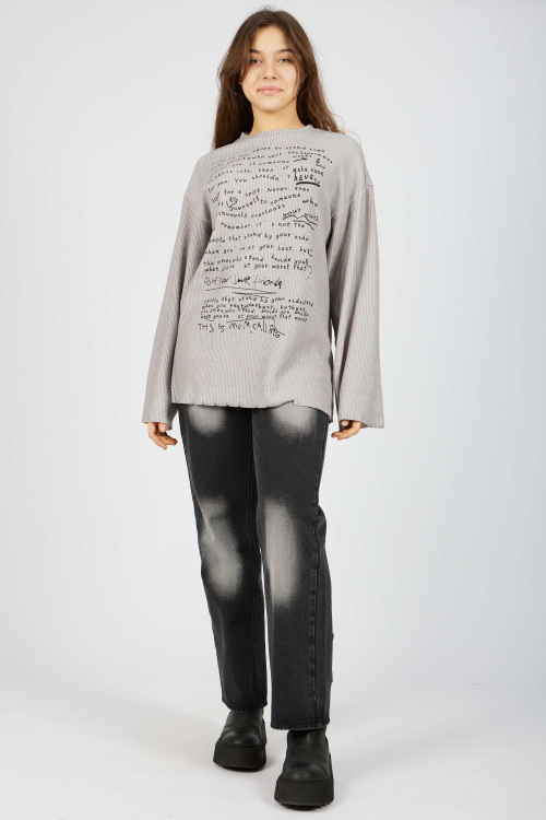 Лонгслив (Серый, 170)