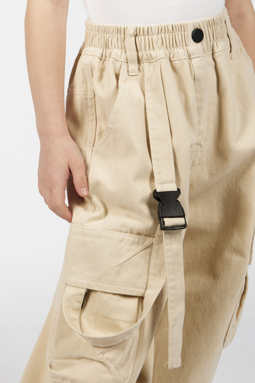 Брюки G-TR25481 (Бежевый, 104-128)