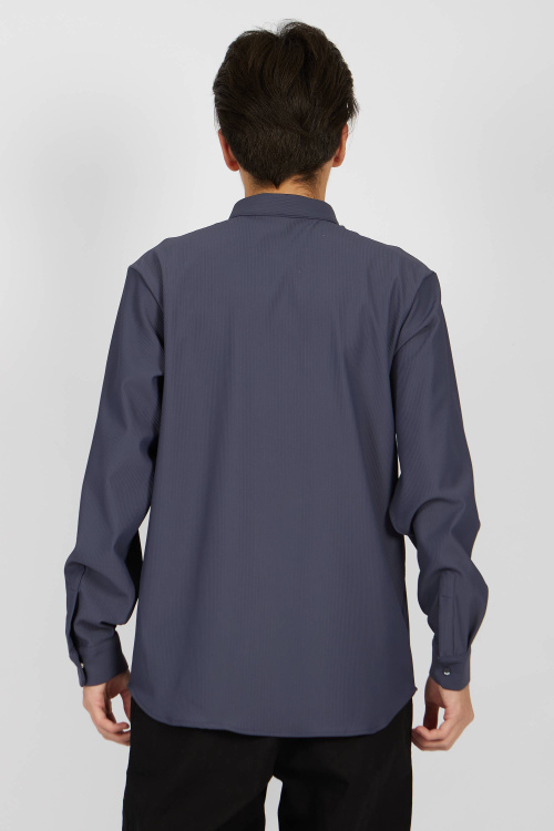 Рубашка B-SH34406 (Серо-синий, 140)