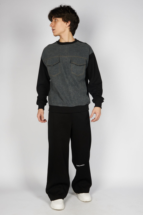 Брюки B-TR35452 (Черный, 140-170)