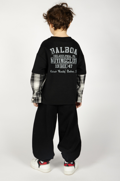 Лонгслив B-SW36418 Miasin (Черный, 100-140)