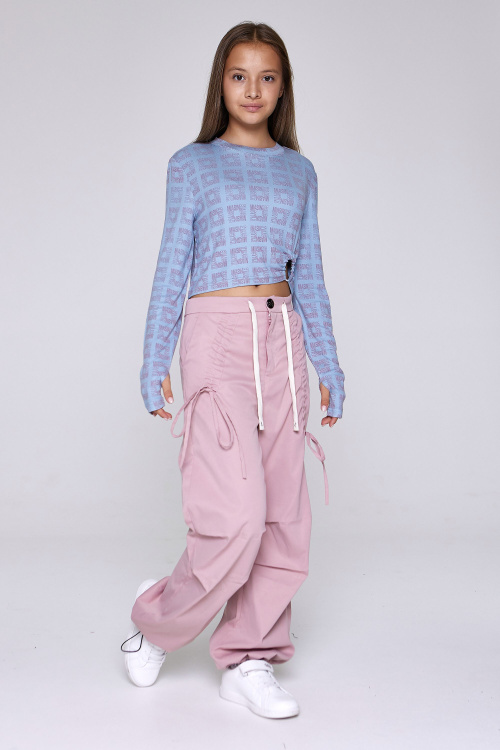 Лонгслив G-TN25118 (Джинсовый, 140)