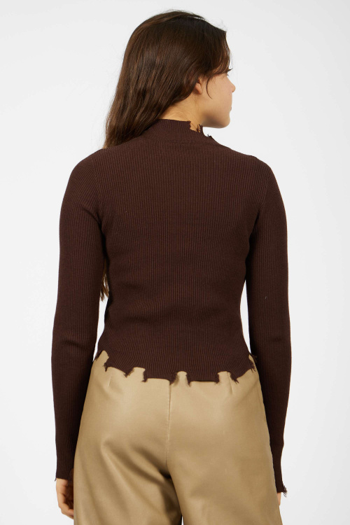 Лонгслив (Коричневый, 164)